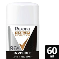 Rexona Antitranspirant Deocreme Maximum Protection Invisible, 60 ml