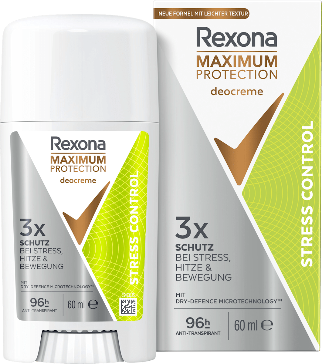 Rexona Antitranspirant Deocreme Maximum Protection Stress Control, 60 ml
