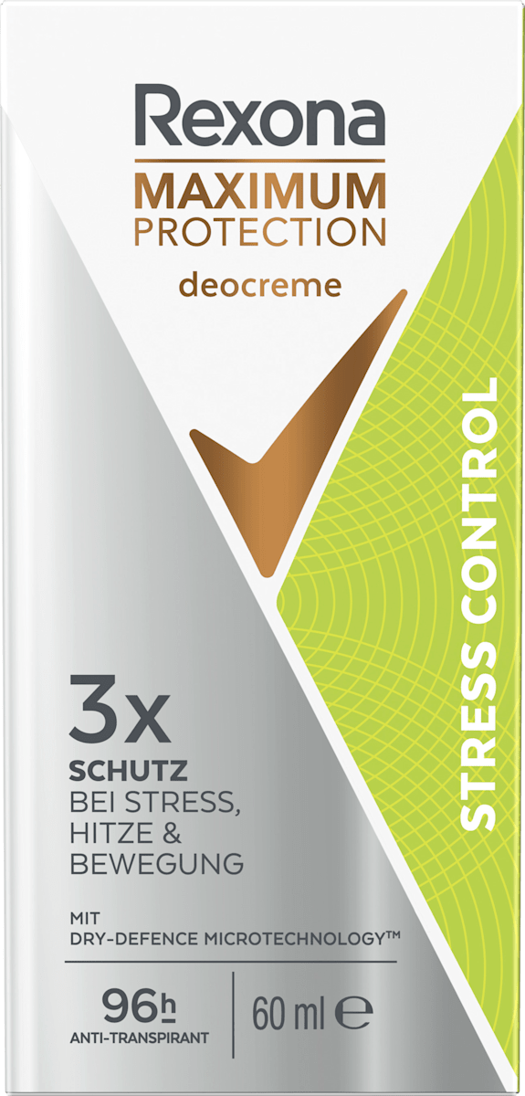 Rexona Antitranspirant Deocreme Maximum Protection Stress Control, 60 ml