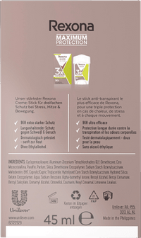 Antitranspirant deodorant crème Maximum Protection Stress Control, 45 ml