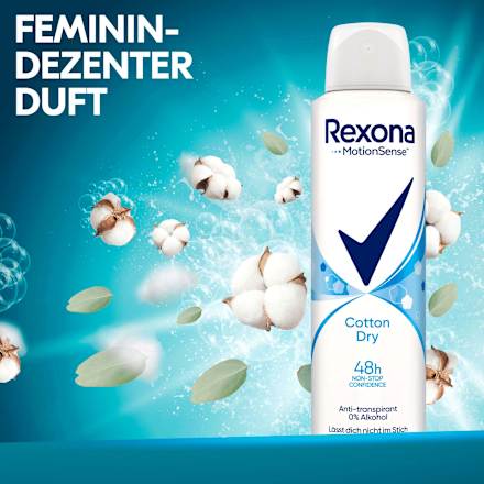 Antitranspirant deodorant spray katoen droog, 150 ml