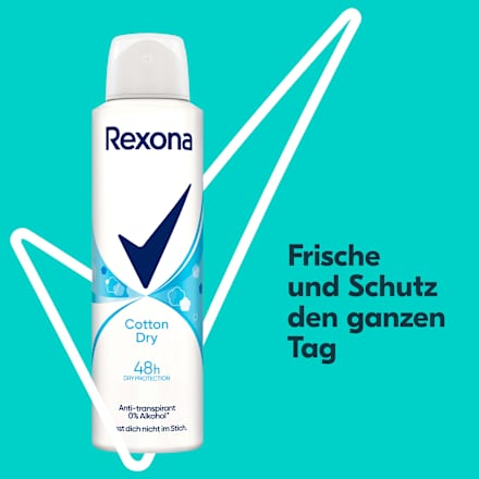 Antitranspirant deodorant spray katoen droog, 150 ml