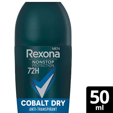 Antitranspirant Deo Roll-on Nonstop Protection Cobalt Dry, 50 ml Rexona men