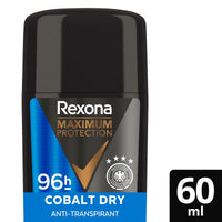 Rexona men Antitranspirant Deocreme Maximum Protection Cobalt Dry, 60 ml