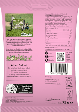 Bonbon, Alpen Salbei, 75 g