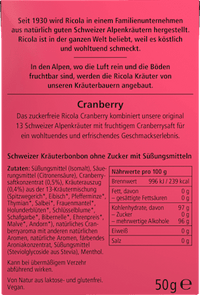 Bonbon, Cranberry, zuckerfrei, in der Taschenbox, 50 g