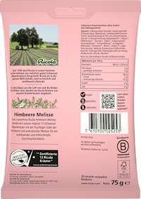 Bonbon, Himbeere Melisse, 75 g
