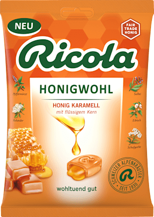 Bonbon, Honigwohl Honig Karamell, 68 g