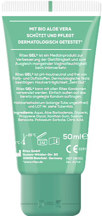 Gleitgel Bio Aloe Vera, 50 ml