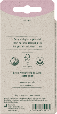Kondome Pro Nature Feeling, Breite 53 mm, 8 St