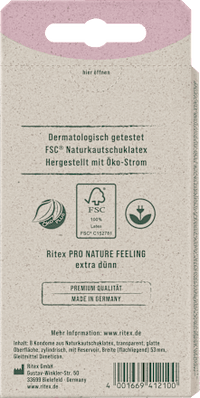 Kondome Pro Nature Feeling, Breite 53 mm, 8 St
