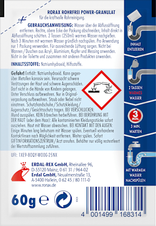Drain Cleaner Power Granulaat, 60 g