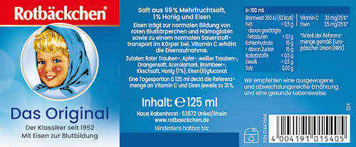 Saft Das Original, Reisegröße, 125 ml