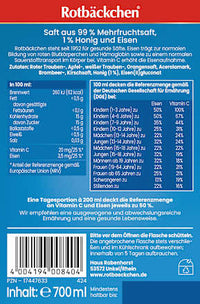 Origineel sap met ijzer, 0,7 l