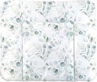 Verschoonmatje wit motief natuurlijke bladeren, 1 stuk