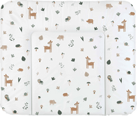 Verschoonmatje wit, bosdierenmotief, 1 stuk