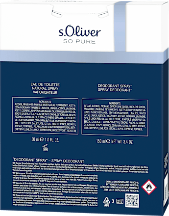 Cadeauset so pure men Eau de Toilette 2 stuks, 1 st