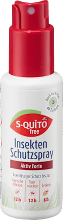 Insektenschutzspray Aktiv Forte, 100 ml S-QUiTO free