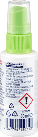 Insektenschutzspray mit Zitroneneukalyptusöl, Reisegröße, 50 ml S-QUiTO free