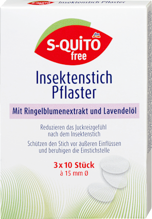 Insektenstich Pflaster, 30 St S-QUiTO free