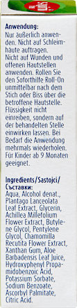 Insektenstich Roll-on, Soforthilfe Kräuterfluid, 15 ml