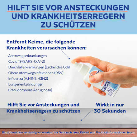 Desinfektionsspray Oberflächen, Reisegröße, 100 ml