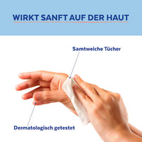 Desinfektionstücher 2in1, Reisegröße, 15 St