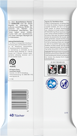 Desinfektionstücher 2in1, 40 St