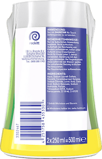 Flüssigseife No-Touch Apfel, Nachfüllpack (2x250 ml), 500 ml