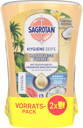 Flüssigseife No Touch Hawaii, Nachfüllpack (2x250 ml), 500 ml