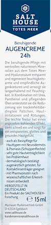 Oogcrème met Dode Zeemineralen en hyaluronzuur, 15 ml