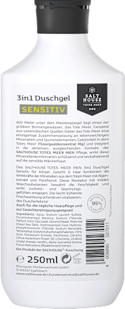 Duschgel Sensitiv 3in1, 250 ml
