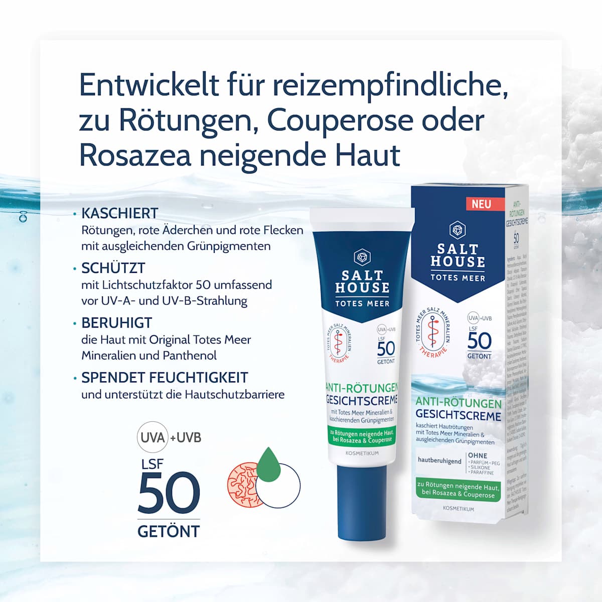 Salthouse Gesichtscreme Anti Rötungen, 30 ml