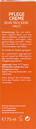 Pflegecreme sehr trockene Haut, 75 ml