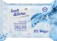 Vochtig toiletpapier 99% water, 50 stuks