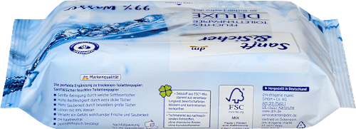 Vochtig toiletpapier 99% water, 50 stuks