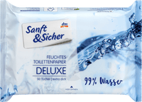 Feuchtes Toilettenpapier 99%Wasser, 50 St