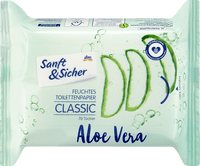 vochtig toiletpapier Aloë Vera Classic, 70 stuks