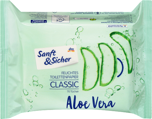 Feuchtes Toilettenpapier Aloe Vera Classic, 70 St