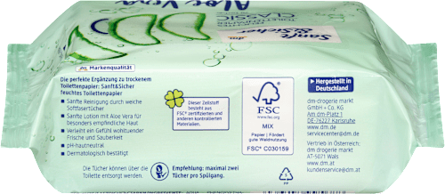 Feuchtes Toilettenpapier Aloe Vera Classic, 70 St