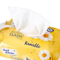 Vochtig Toiletpapier Klassieke Kamille (2x70 stuks), 140 stuks