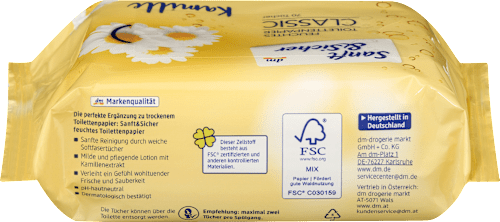 Feuchtes Toilettenpapier Classic Kamille, 70 St