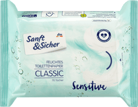 Vochtig toiletpapier Classic Sensitive, 70 stuks