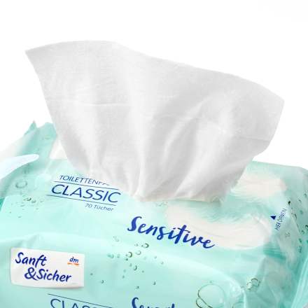 Feuchtes Toilettenpapier Classic Sensitive, 70 St