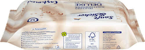 Vochtig Toiletpapier Deluxe Kasjmier, 50 stuks