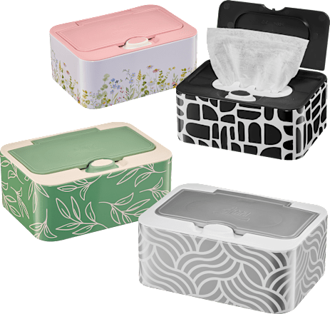 Vochtig toiletpapier Deluxe Kamille Metalen doos, 50 stuks