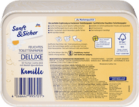 Feuchtes Toilettenpapier Deluxe Kamille Metallbox, 50 St