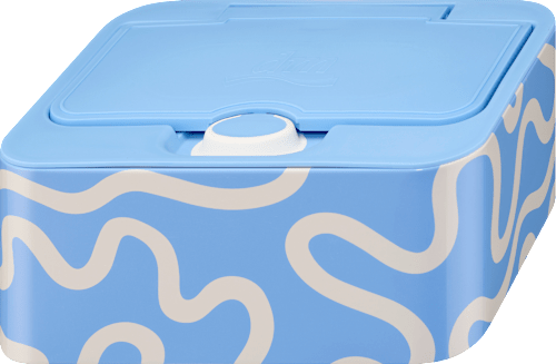 Feuchtes Toilettenpapier Deluxe Kamille Metallbox, 50 St