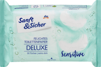 Feuchtes Toilettenpapier Deluxe Sensitive, 50 St