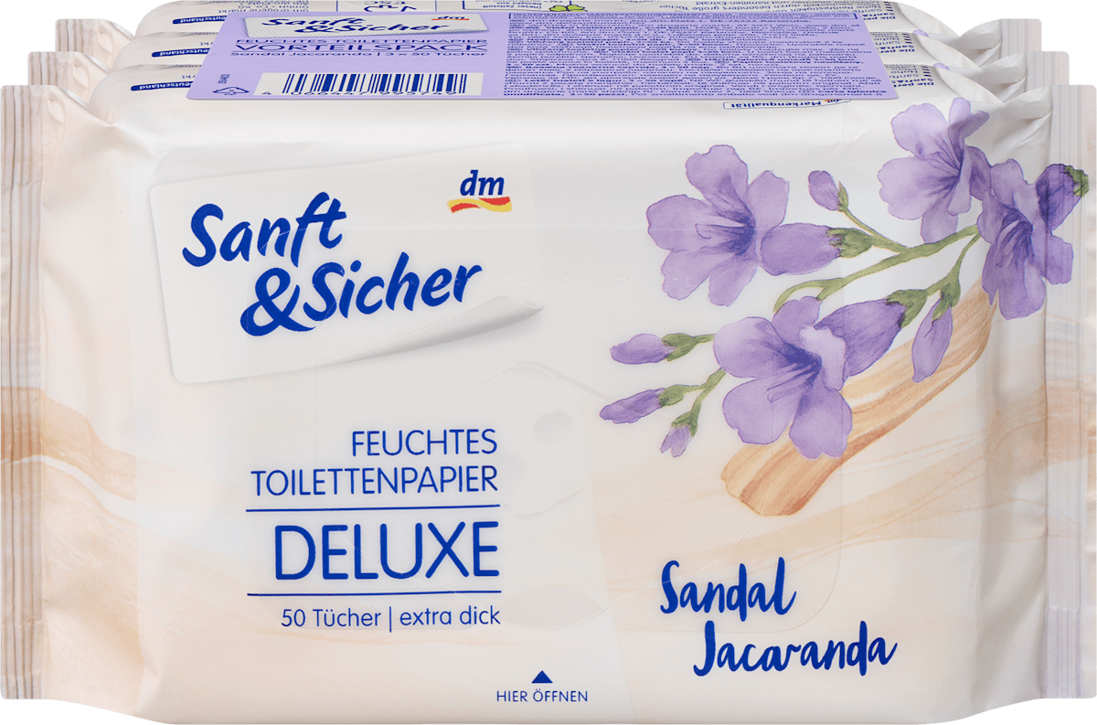 Feuchtes Toilettenpapier Designedition (3x50 St), 150 St